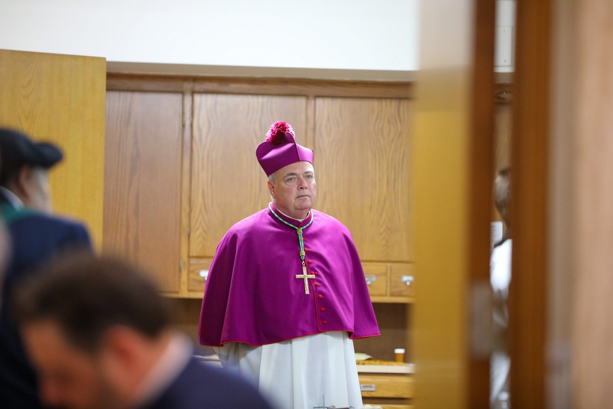 Auxiliary Bishop Robert J. Fisher in choir dress