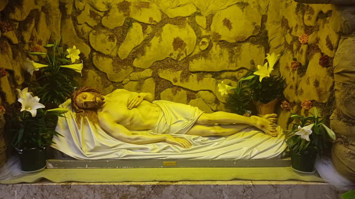 The Tomb of the Lord (Grób Pański) prepared for Holy Saturday